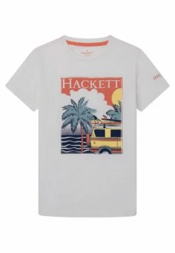 Hackett London Beach Scene - Camiseta Estampada - White