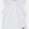 Calvin Klein Jeans Gathered - Top - Bright White