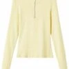 Mit Half-Zip - Jersey De Punto - Pastel Yellow