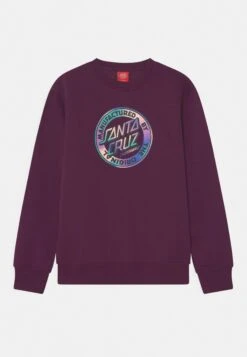 Santa Cruz Youth Vivid Dot Crew Unisex - Sudadera - Damson