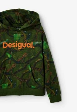 Desigual Camouflage - Jersey Con Capucha - Green -Ropa Ventas 2abec7cf345d49ae830064df61933716