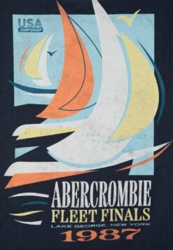 Abercrombie & Fitch Preppy Logo - Camiseta Estampada - Navy -Ropa Ventas 2d7b07cd54314a9c8f61a5b118c4e651