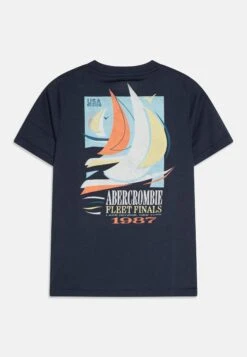 Abercrombie & Fitch Preppy Logo - Camiseta Estampada - Navy -Ropa Ventas 33ae73c6b9a7496a85cbdb5e93c388ac