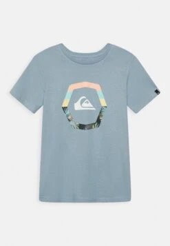 Quiksilver Uprise Ss Yth - Camiseta Estampada - Faded Denim