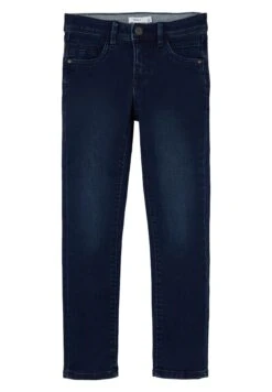 NAME IT Nkmtheo Dnmtax Pant - Vaqueros Pitillo - Dark Blue Denim
