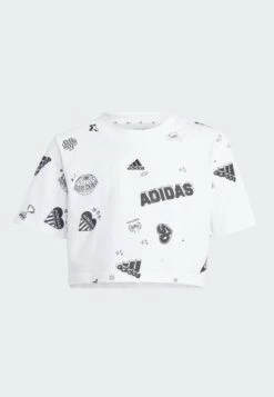 Adidas Sportswear Brand Love Allover Print Crop- Camiseta Estampada - White Black Black 12 Adidas Sportswear Brand Love Allover Print Crop- Camiseta Estampada - White Black Black -Ropa Ventas 5fbddc0a6a5a41149554014e197ee9ce