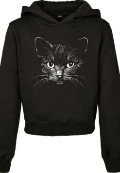 Mister Tee Kids Cat Cropped Hoody - Jersey Con Capucha - Black -Ropa Ventas 63be00976c2340f0821706700677e208