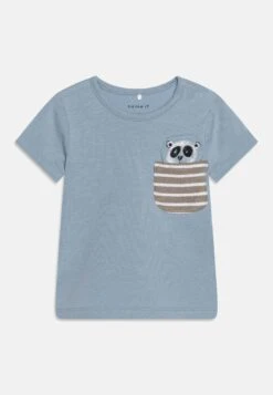 NAME IT Nbmjudas Box- Camiseta Estampada - Dusty Blue
