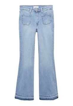 Mango Kids Pocket - Vaqueros A Campana - Light Blue