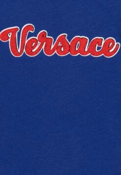 Versace Ric Logo Unisex - Camiseta Estampada - Iris/Rosso -Ropa Ventas 80acc029354f4b79a55bc1a22c3501a2