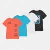 Friboo Unisex 4 Pack- Camiseta Estampada - Multi-Coloured
