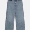 Calvin Klein Jeans Wide Leg Salt Pepper Light - Vaqueros Boyfriend - Blue Denim
