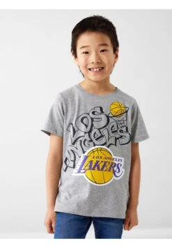 NAME IT Nkmjac Nba Ss Top Ous - Camiseta Estampada - Grey