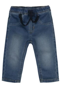 Adjustable Fixed Cord At The Waist - Vaqueros Rectos - Azul Claro