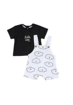 CHICCO Set Two Pieces Outfit - Peto - Black