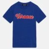 Versace Ric Logo Unisex - Camiseta Estampada - Iris/Rosso
