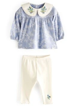 Next And Set Standard - Leggings - Blue Floral Collar -Ropa Ventas ac72ac2450e64efea34ef615ca6813ca