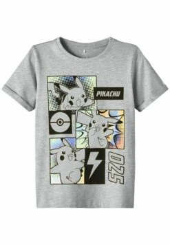 NAME IT Pokémon - Camiseta Estampada - Grey Melange