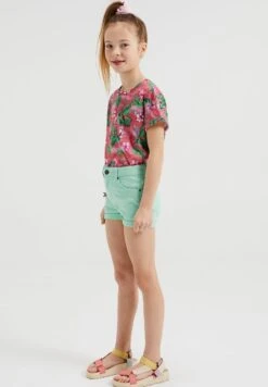 WE FASHION Blue Ridge - Shorts Vaqueros - Green