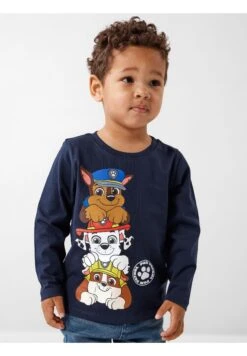 NAME IT Nmmjusul Pawpatrol Unisex - Camiseta De Manga Larga - Dark Sapphire