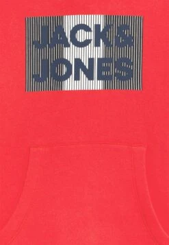 Jack & Jones Junior Jjecorp Logo- Jersey Con Capucha - True Red/Play -Ropa Ventas e56ec0daa5804af09efd5781a532012f