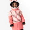 Bunnydo Hase - Abrigo De Invierno - Pink Rote Streifen