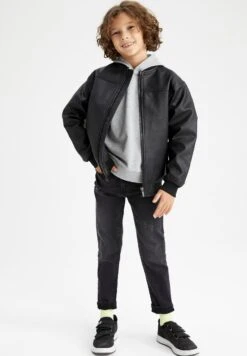 DeFacto Chaquetas Bomber - Black