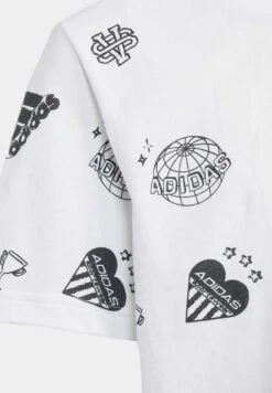 Adidas Sportswear Brand Love Allover Print Crop- Camiseta Estampada - White Black Black 9 Adidas Sportswear Brand Love Allover Print Crop- Camiseta Estampada - White Black Black -Ropa Ventas fb897d960a5f407199eb22ae978c3f26